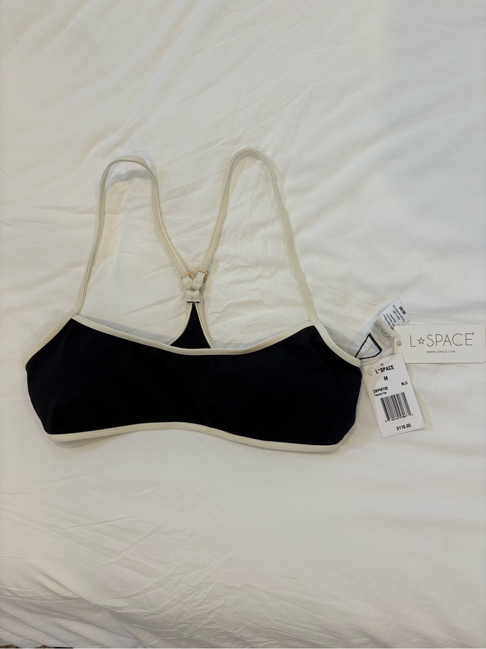 L*Space Black Bikini Top